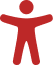 Accident claim icon showing injury and legal support